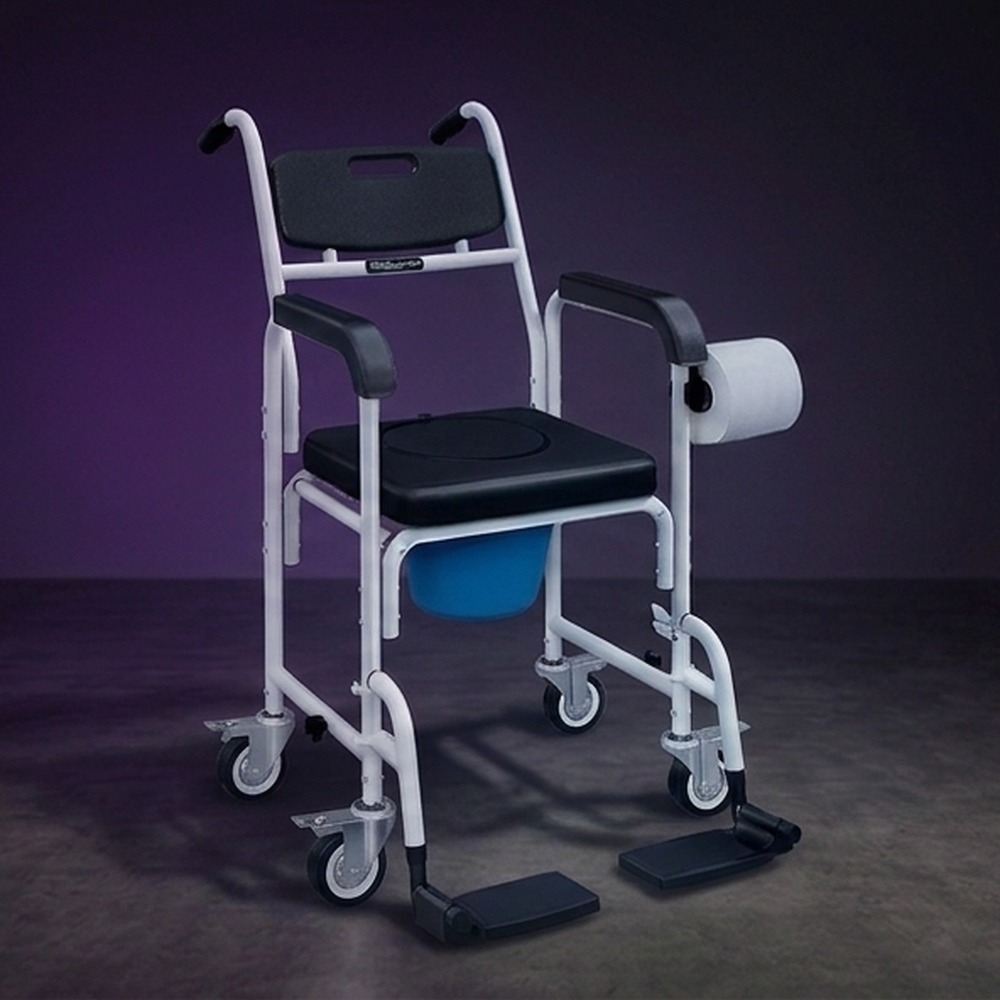 Shower Commode Chair with Wheels